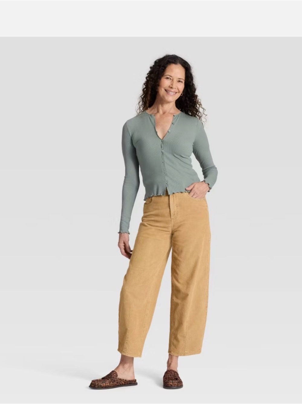 Women's High-Rise Corduroy Barrel Jeans - Universal